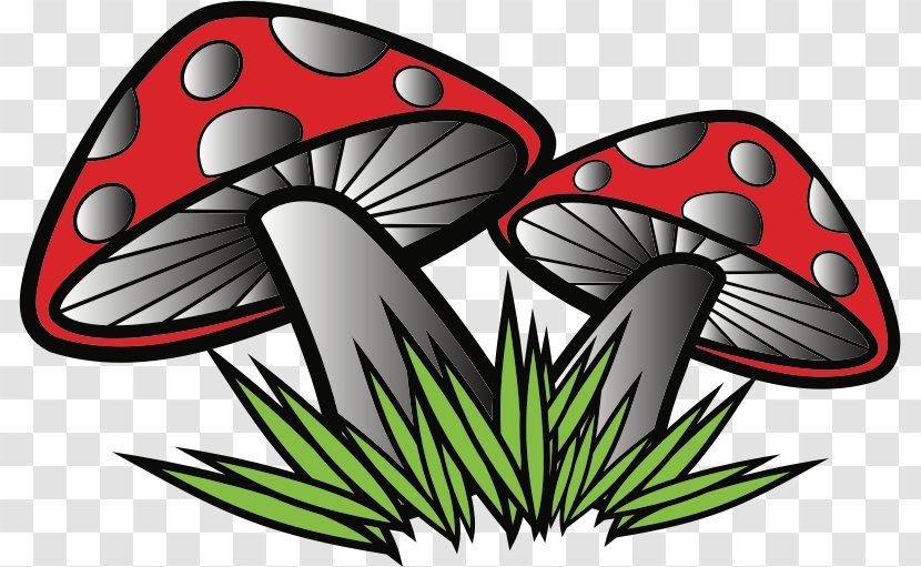 Clip Art - Cartoon - Small Mushrooms Transparent PNG