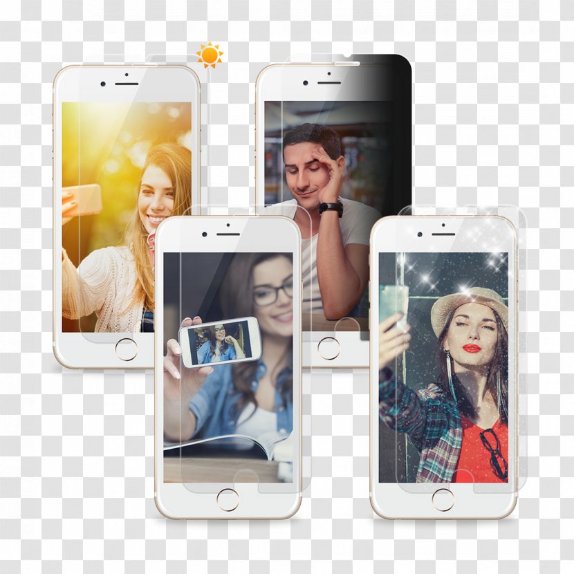 Smartphone Communication Electronics Multimedia - Iphone - Model Glass Transparent PNG