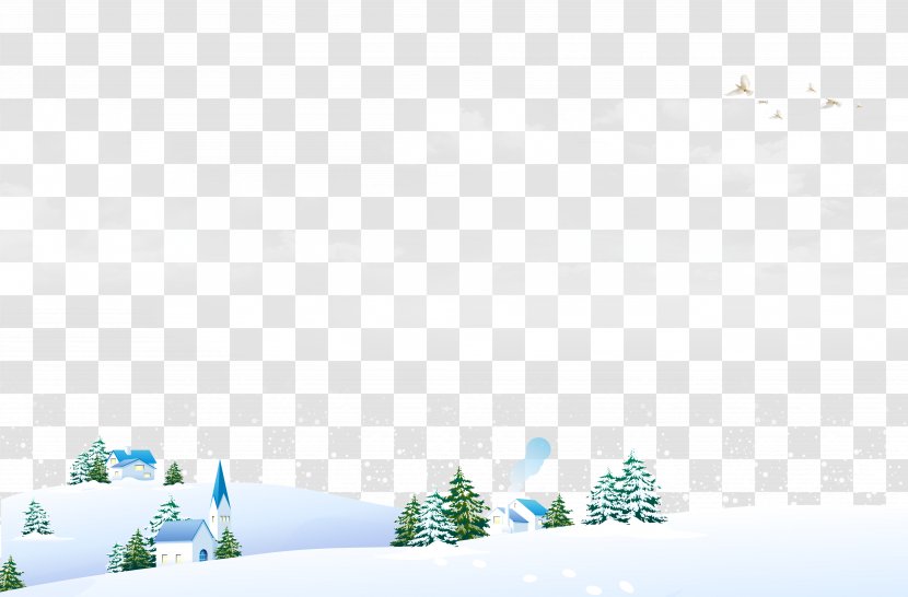Snow Field Winter Landscape - Rectangle Transparent PNG
