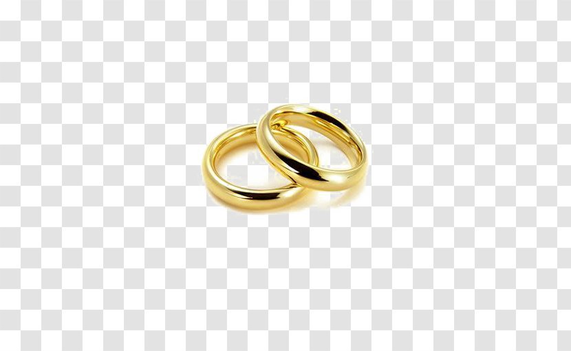 Wedding Ring Marriage Engagement Divorce - Dress - Gold On The Transparent PNG