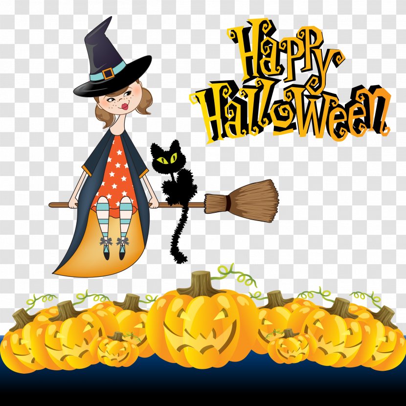 Halloween Pumpkin - Witchcraft - Clip Art Transparent PNG