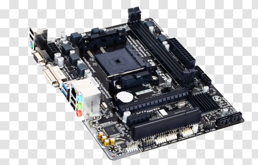 Socket AM4 MicroATX Motherboard FM2+ - Io Card - Electronics Accessory Transparent PNG