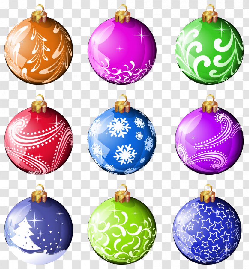 Christmas Ornament Decoration Clip Art - Holiday - Decorations Transparent PNG