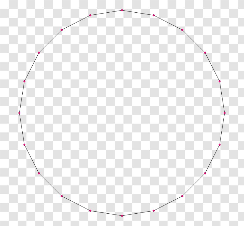Polygon Circle Point Octadecagon Megagon Transparent PNG