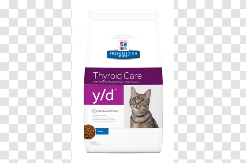 Cat Food Dog Prescription Diet Y/d Thyroid Care Feline Canned Hill's Pet Nutrition - Small To Medium Sized Cats Transparent PNG