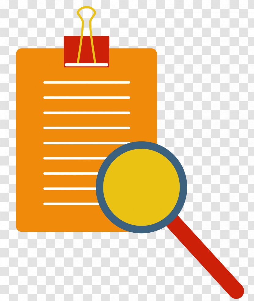 Graphic Design Magnifying Glass Computer File - Orange - Vector Files And Transparent PNG