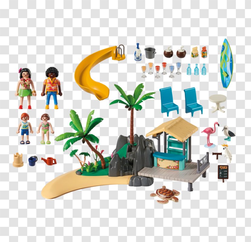 Playmobil Island Juice Bar 6979 Game Playground Slide - Play - Mobil Transparent PNG