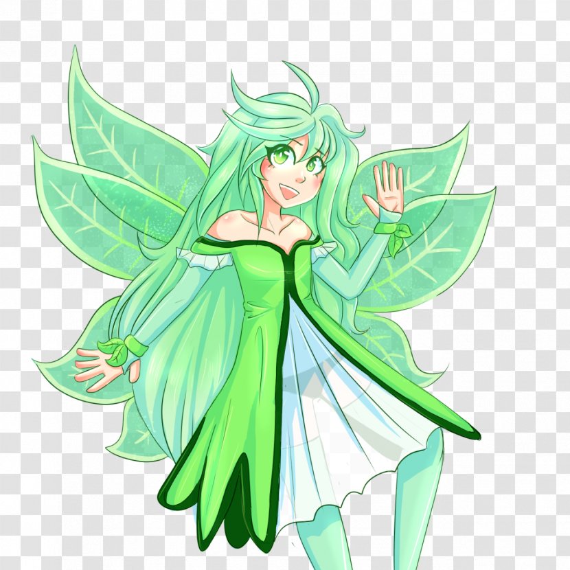 Fairy Costume Design Leaf Green - Silhouette Transparent PNG