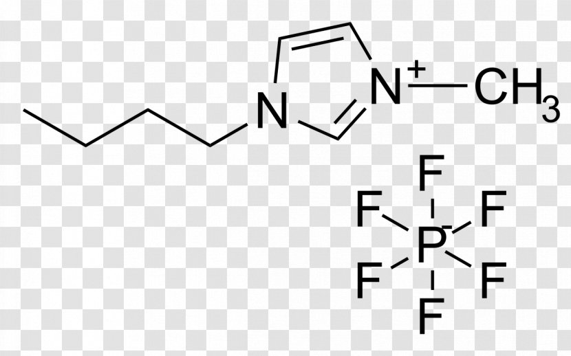1-Butyl-3-methylimidazolium Hexafluorophosphate Ionic Liquid - Symmetry - Salt Transparent PNG