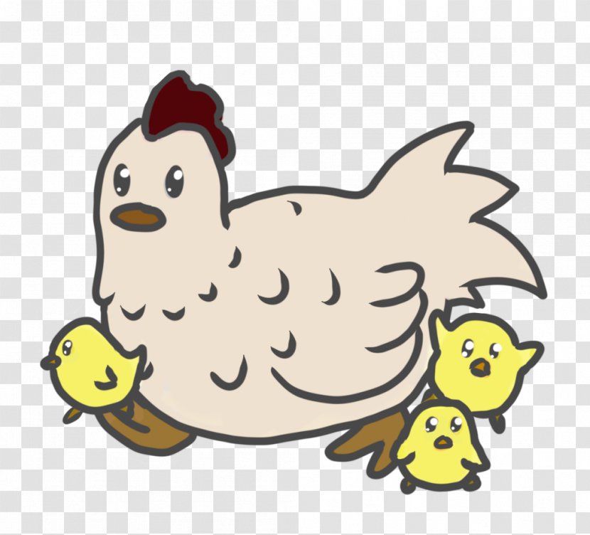 Rooster Silkie Harvest Moon Hen And Chicks Sticker - Water Bird - Chick Transparent PNG