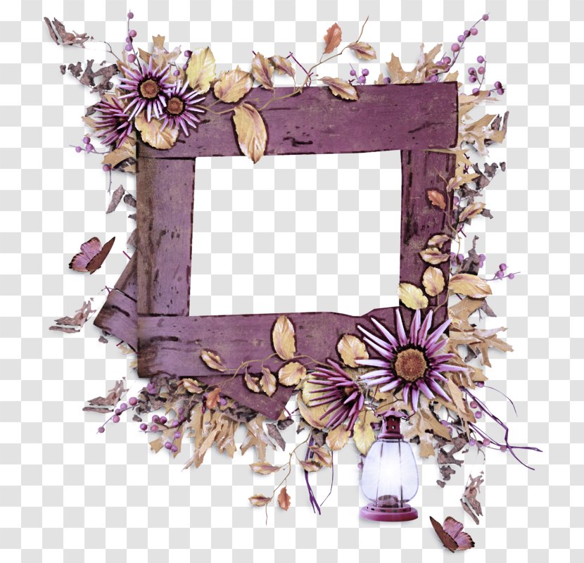 Picture Frame - Twig Flower Transparent PNG