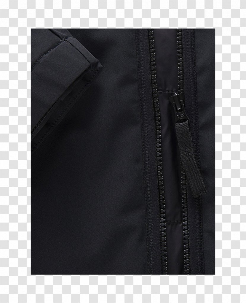 Zipper Leather Bag Button Black M - Insulation Gloves Transparent PNG