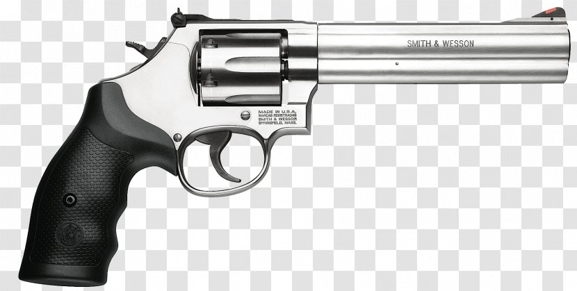 Smith & Wesson Model 686 .357 Magnum .38 Special Revolver - Firearm - Handgun Transparent PNG