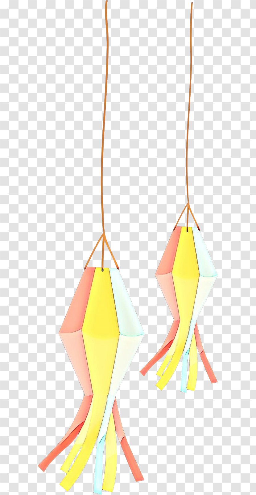 Yellow Triangle Paper Product - Swimsuit Top Transparent PNG