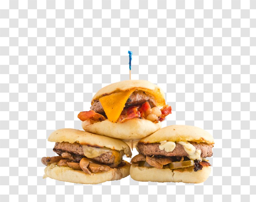 Hamburger Slider Fast Food Veggie Burger Cheeseburger - Breakfast - And Sandwich Transparent PNG