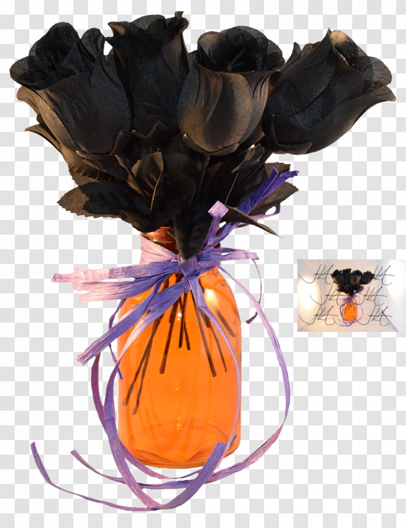 Andalusian Horse Black Rose Purple Vase Transparent PNG
