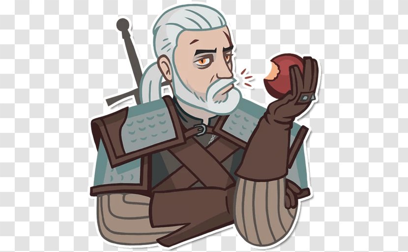 Geralt Of Rivia The Witcher 3: Wild Hunt Sticker Telegram - Male Transparent PNG