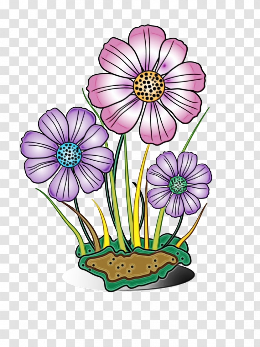 Floral Design - Flowerpot - Perennial Plant Gerbera Transparent PNG
