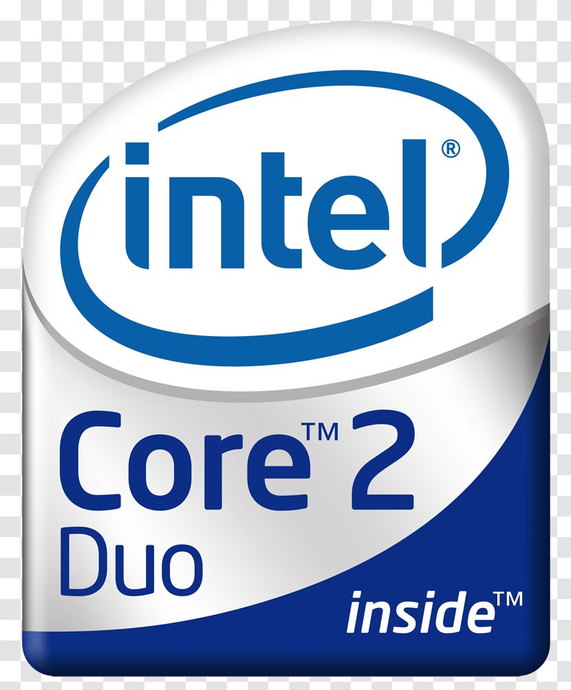 Intel Core 2 Quad Atom Duo - Signage Transparent PNG