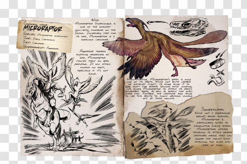 ARK: Survival Evolved Microraptor Pteranodon Dinosaur Giganotosaurus - Feather Transparent PNG