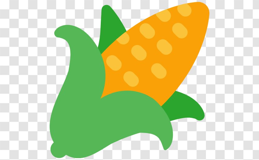 Popcorn Emoji Maize Ear Corncob - Butterfly Transparent PNG