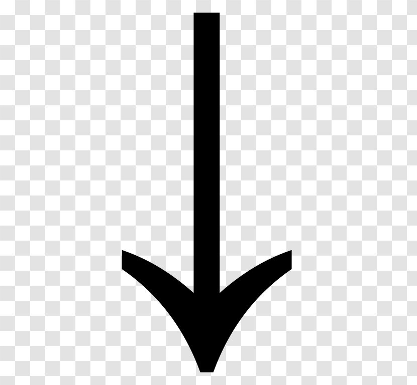Arrow - Encyclopedia - Blackandwhite Symbol Transparent PNG