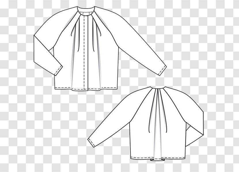 Dress Blouse /m/02csf Drawing Burda Style - Line Art Transparent PNG