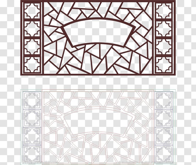 Graphic Design Clip Art - Folding Screen - Border Pattern Transparent PNG