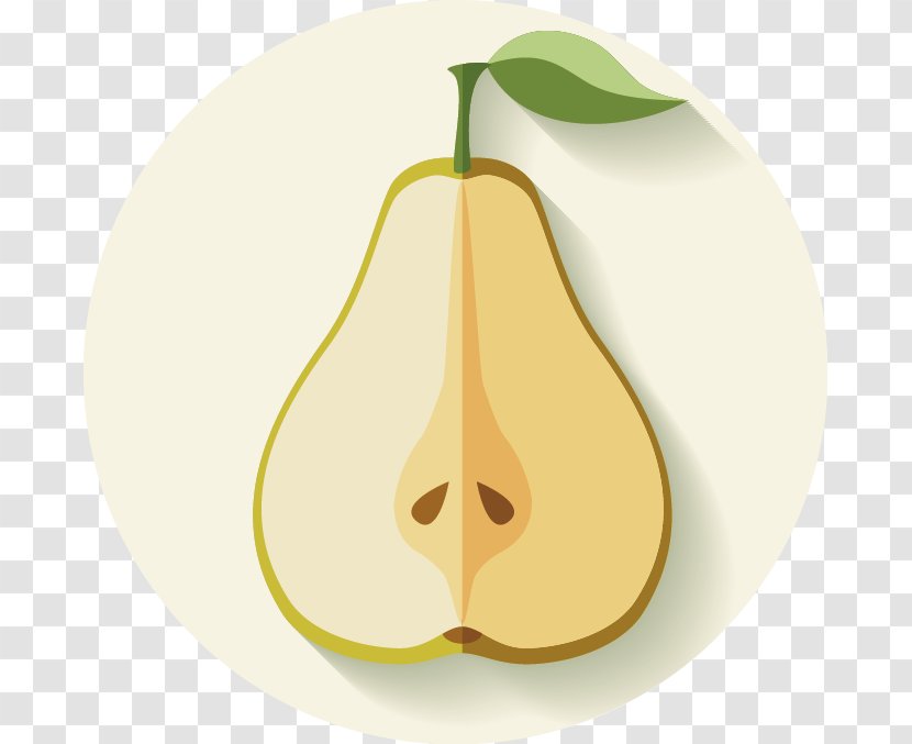 Pyrus Nivalis Download - Auglis - Pear Slice Transparent PNG