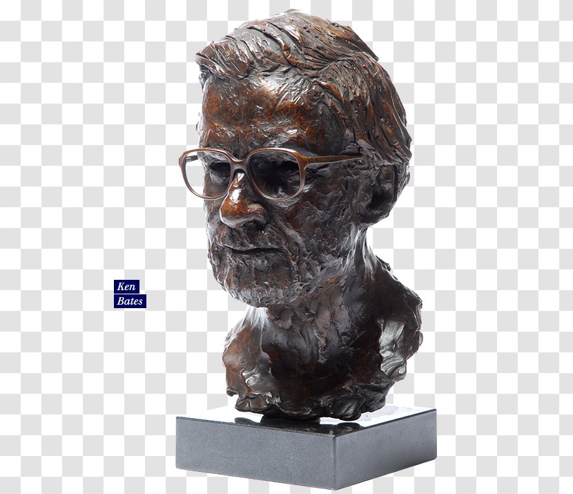 Bronze Sculpture Bust Portrait - David Transparent PNG