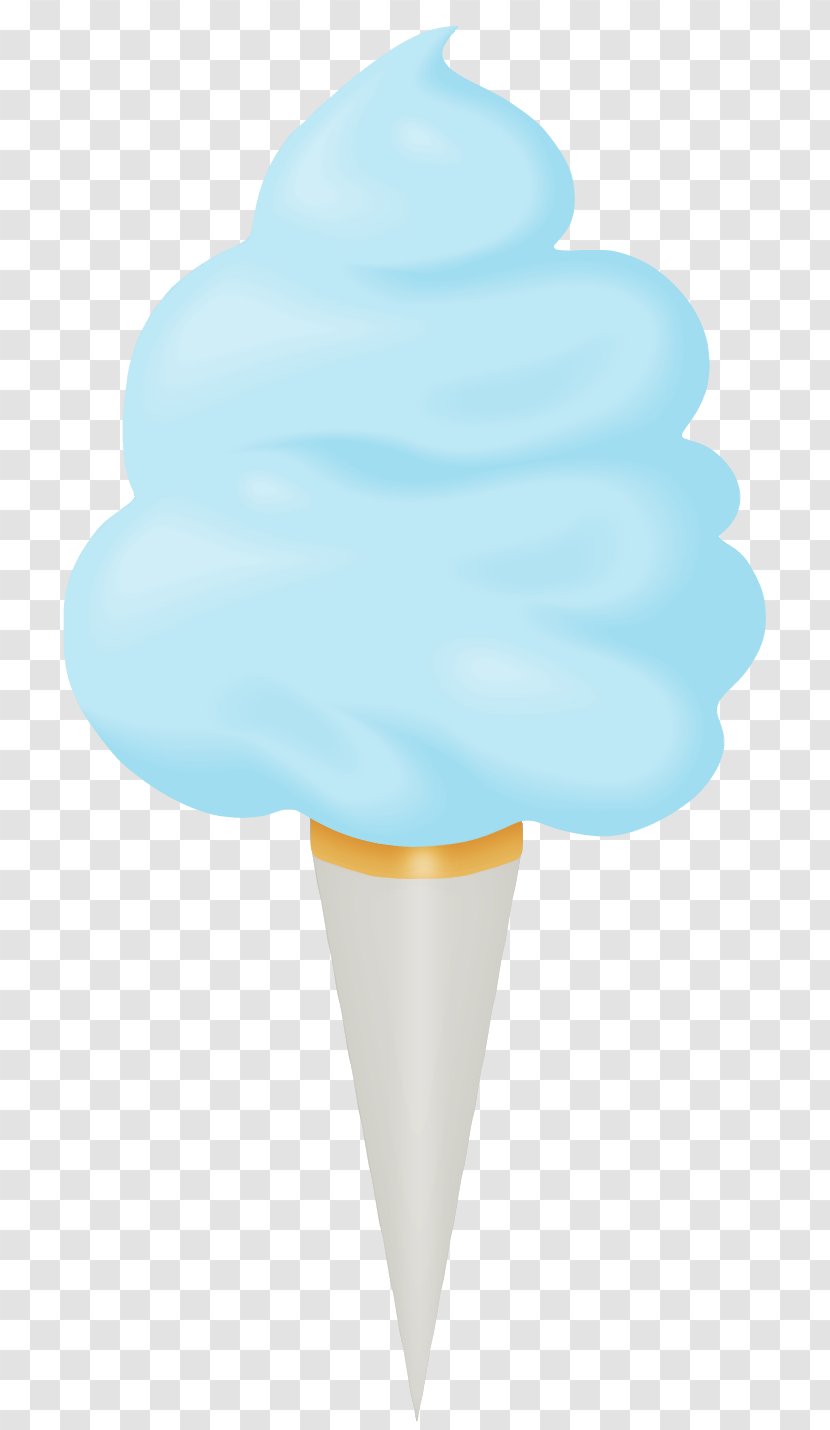 Ice Cream Cone Strawberry Blue - Cartoon Transparent PNG