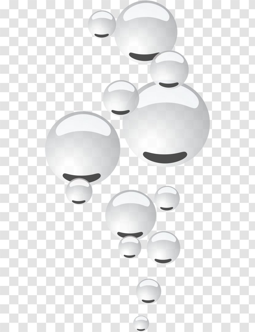Circle Oval Angle - Black And White - Bubbles Transparent PNG
