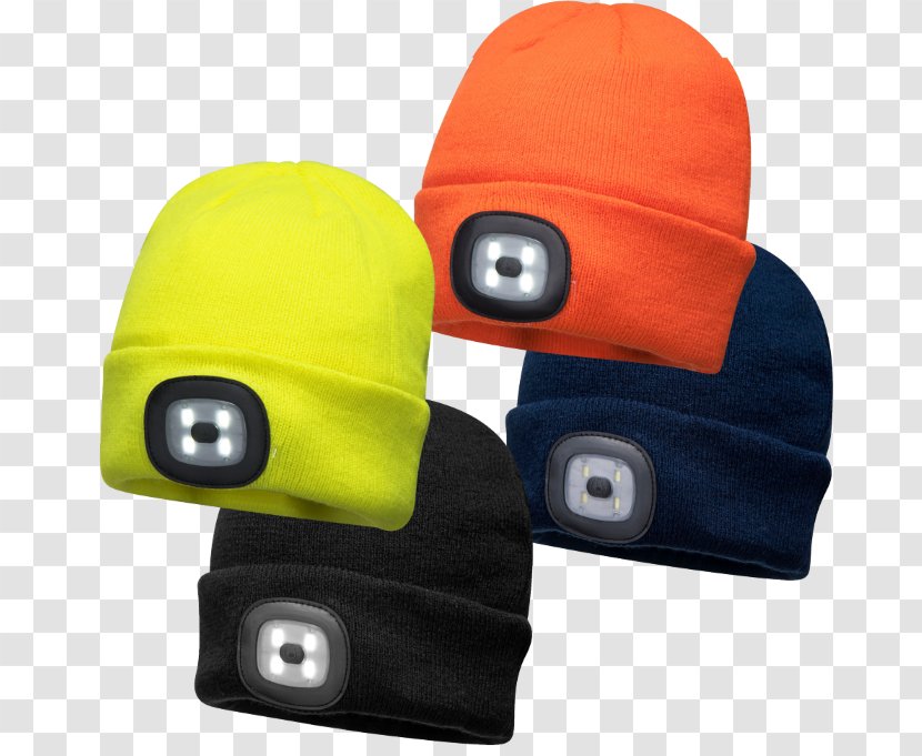 Beanie Hat Flashlight Light-emitting Diode - Portwest Transparent PNG