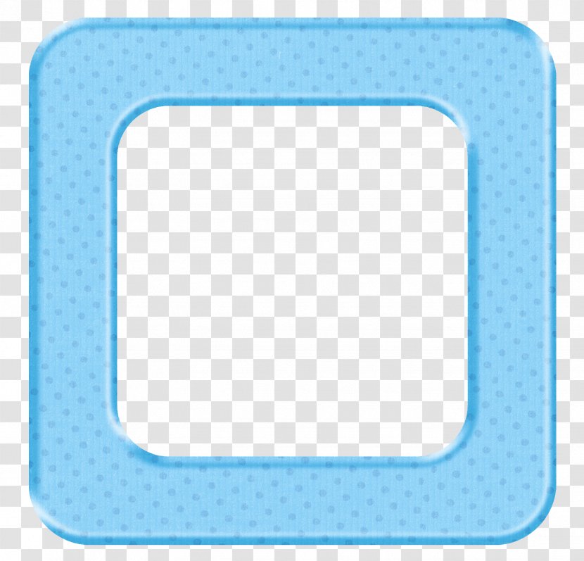 Label Picture Frames Baby Shower Clip Art - Blue Frame Transparent PNG