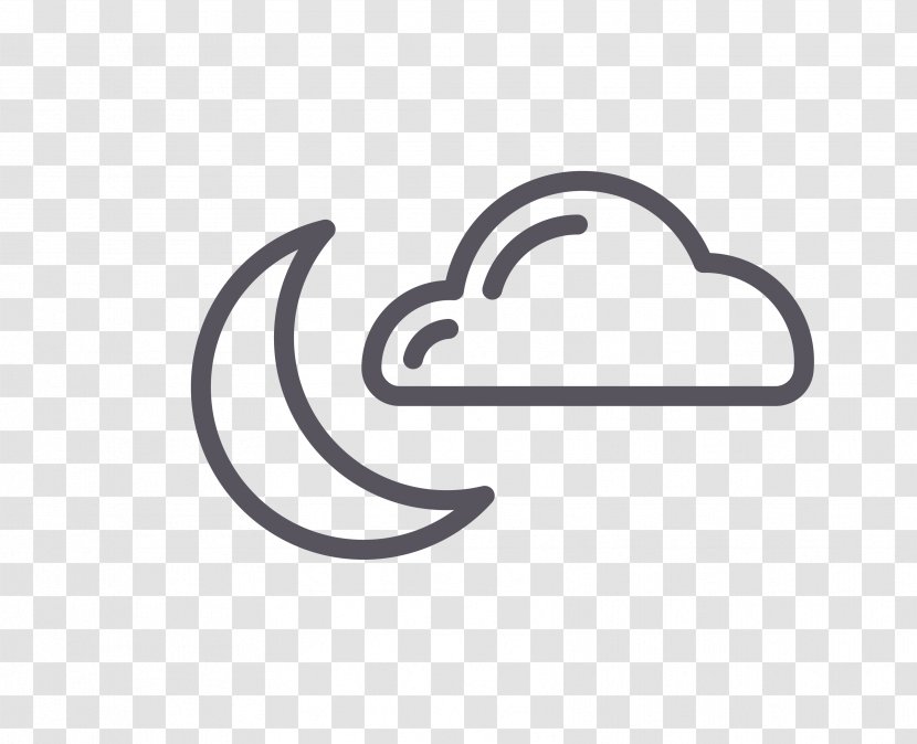 Logo Painting Cloud - Moon - And Clouds Transparent PNG