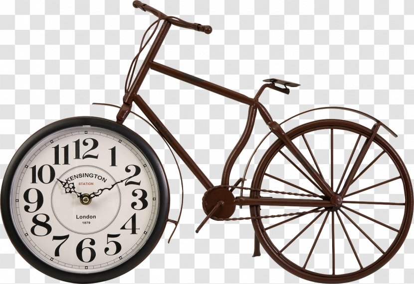 Mantel Clock Table Bicycle Furniture - Bicicle Transparent PNG