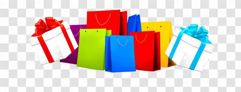 Shopping Bag Gift - Packaging And Labeling - A Bunch Of Color Bags Transparent PNG