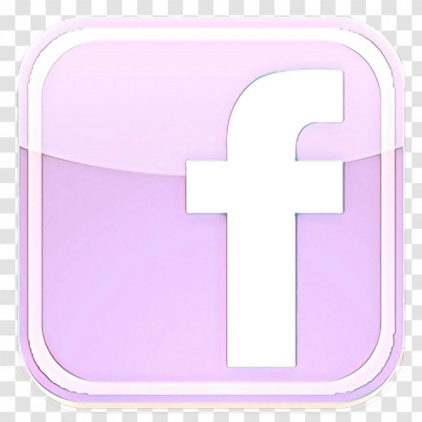 Cross Pink Purple Violet Symbol - Rectangle Sticker Transparent PNG