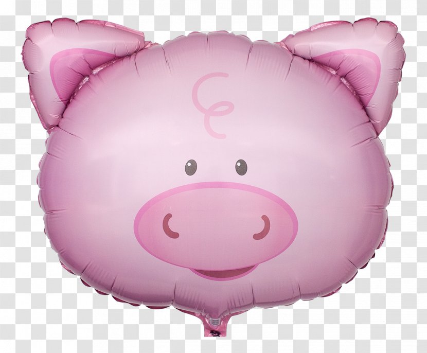 Toy Balloon Helium - Pig Like Mammal - Grossertiger Und Christian Transparent PNG