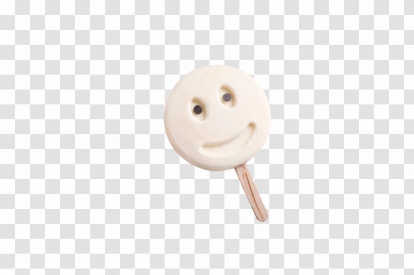 Cartoon - Pure White Smiley Face Shape Candy Transparent PNG