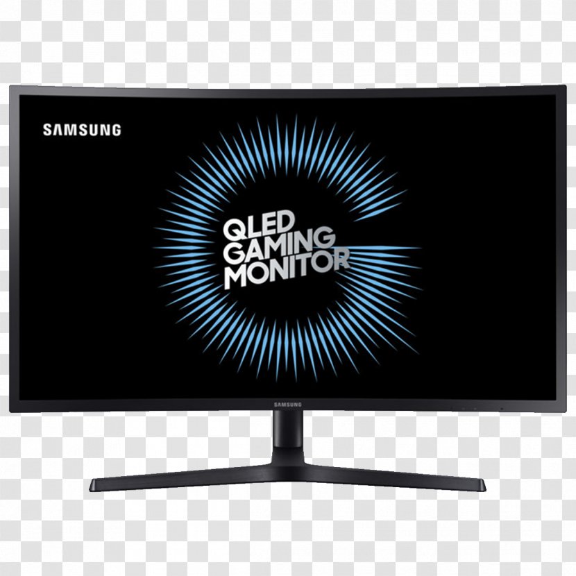 Computer Monitors Samsung C27FG73 27' Curved Gaming Monitor LED-backlit LCD Quantum Dot Display - Lcd Tv Transparent PNG