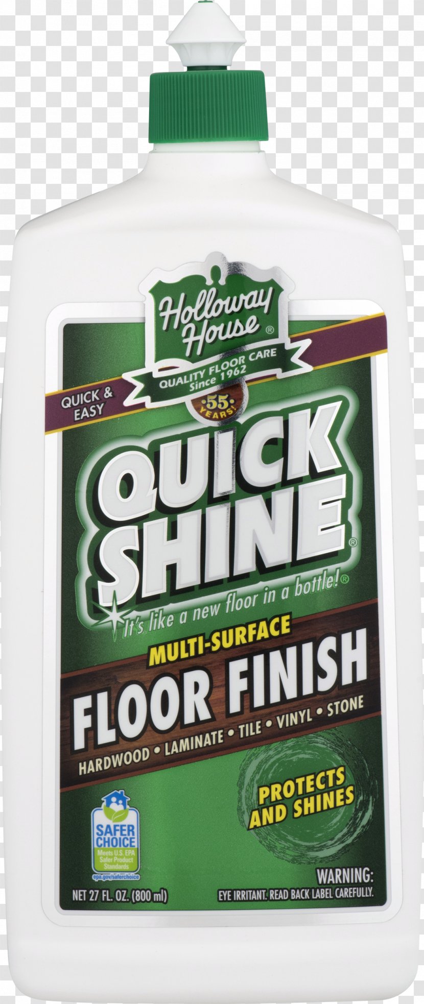 Quick Shine Concentrated Floor Cleaner Finish 1890ml Holloway House 27-Ounce Bottle, 6-Pack By Car Wood Glue - Liquid - Spartan Transparent PNG