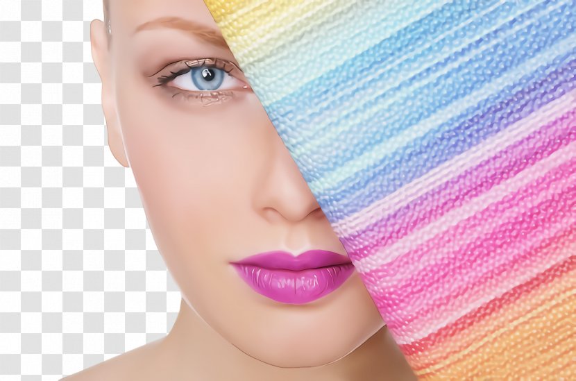 Face Lip Hair Skin Cheek - Beauty Pink Transparent PNG