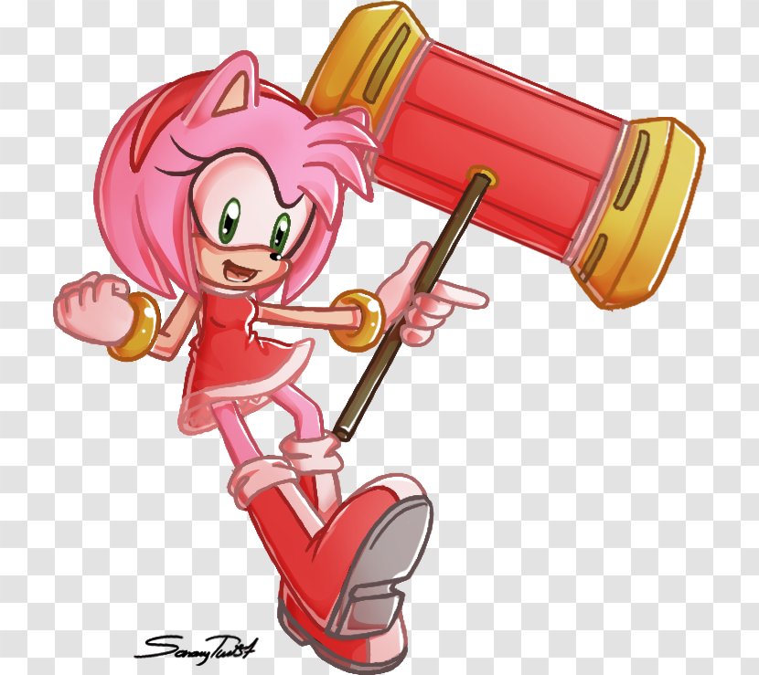 DeviantArt Drawing Illustration Cartoon - Deviantart - Amy Rose Hammer Transparent PNG