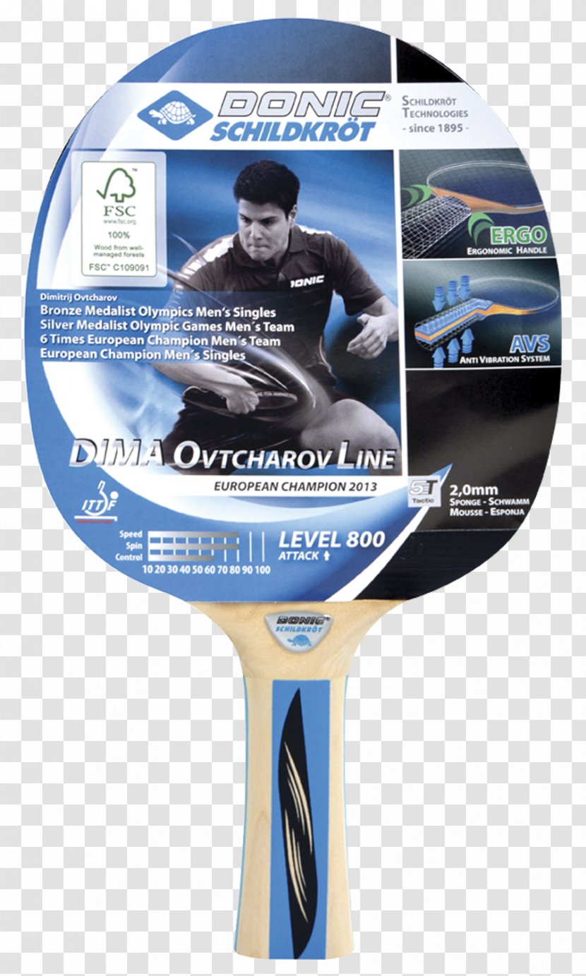 Ping Pong Paddles & Sets Racket Donic International Table Tennis Federation - Advertising Transparent PNG