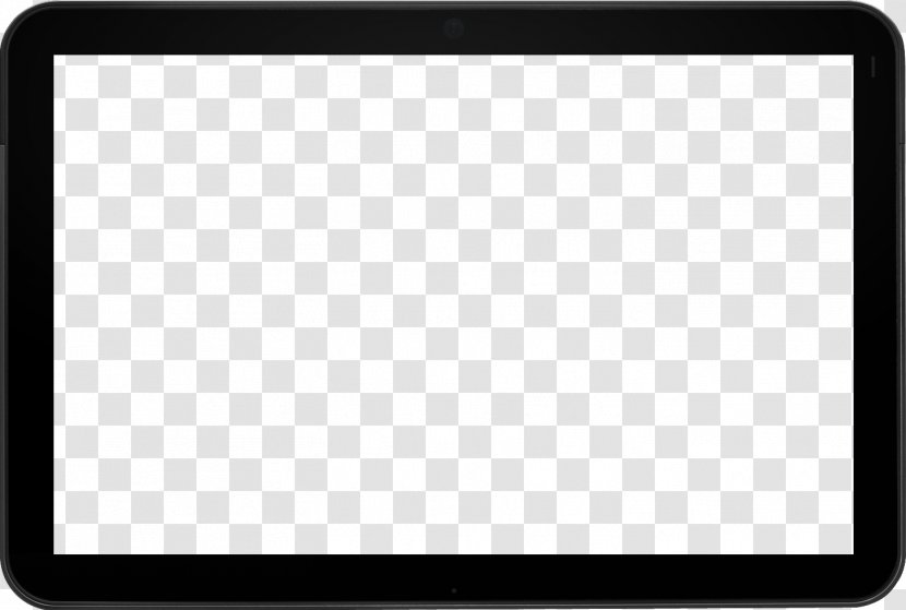 Square Black And White Chessboard Pattern - Photography - Transparent Tablet Image Transparent PNG