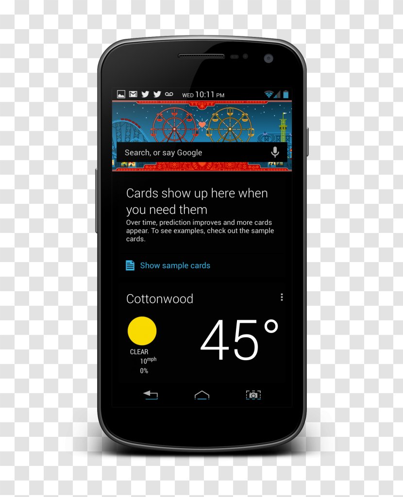 Feature Phone Smartphone Google Now Dark Theme Mobile Phones - Gadget Transparent PNG