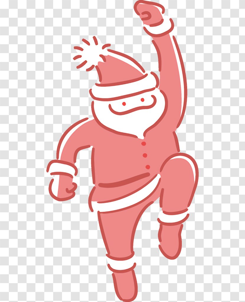 Santa Claus - Cartoon - Sticker Christmas Transparent PNG
