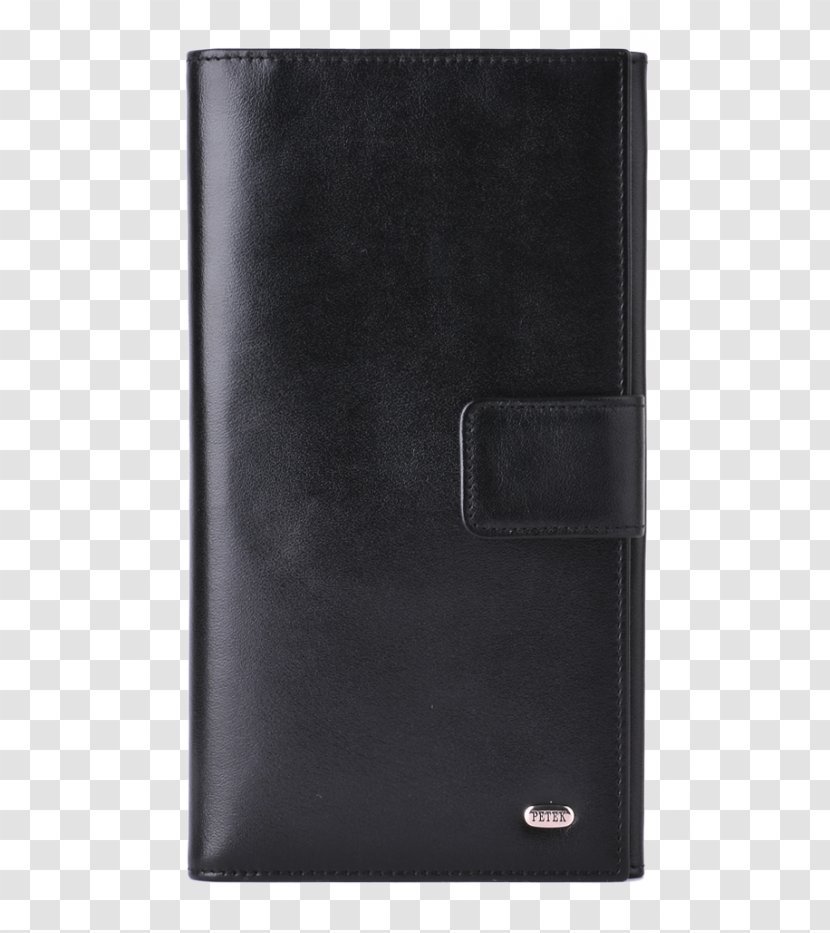 Wallet Leather Conferencier Black M Transparent PNG