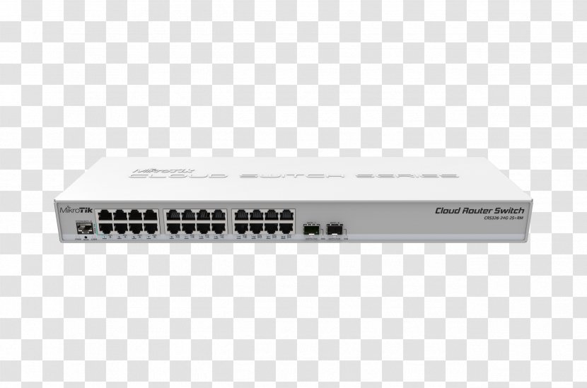Network Switch Wireless Router Gigabit Ethernet MikroTik Power Over - Mikrotik - Number 40 Transparent PNG